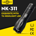 800 Lumen taktische Polizei CREE Xml T6 Zoomable 18650 Taschenlampe (NK-311)